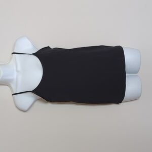 Banana Republic Black Camisole Stretch Nylon Adjustable Straps Size Large